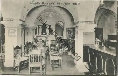 Buxtehude - Ratskeller Inhaber Albert Merkle - Verlag H. Behning Photograph Buxtehude gel. 1933