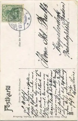Buxtehude - Kirchenstrasse - Verlag M. Glückstadt & Münden Hamburg gel. 1908