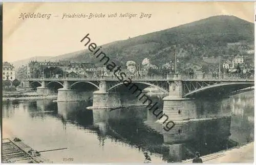 Heidelberg - Friedrichs-Brücke - Verlag Reinicke & Rubin Magdeburg 1908