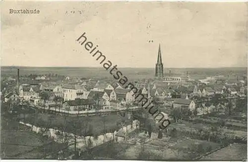 Buxtehude - Totalansicht - Verlag H. Behning Photograph Buxtehude gel. 1911
