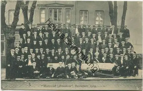 Buxtehude - Malerclub Ornament 1909 - Verlag H. Behning Photograph Buxtehude