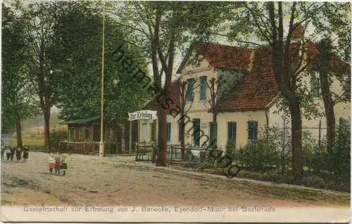 Buxtehude - Eyendorf-Moor - Gastwirtschaft zur Erholung von J. Benecke - Verlag Photogr. Kumm Gebr. Hamburg - Feldpost