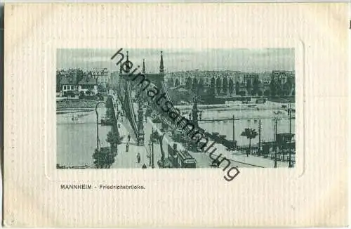 Mannheim - Friedrichsbrücke - Verlag Adolf Bauer Mannheim