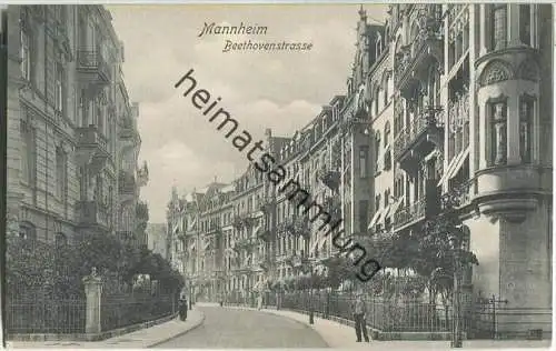 Mannheim - Beethovenstraße - Verlag Dr. Trenkler & Co. Leipzig 1907