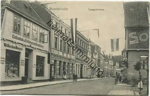 Buxtehude - Langestrasse - Verlag H. Behning Photograph Buxtehude gel. 1908