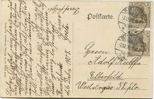 Buxtehude - Langestrasse - Verlag H. Behning Photograph Buxtehude gel. 1908