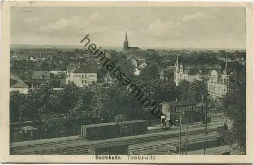 Buxtehude - Totalansicht - Gleisanlagen - Verlag C. Hausmann Buxtehude gel. 1926