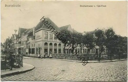 Buxtehude - Breitestrasse und Ost-Fleth - Verlag H. Behning Photograph Buxtehude gel. 1910