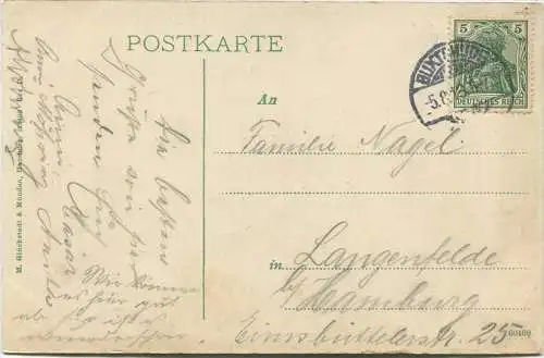 Buxtehude - Diele eines alten Bürgerhauses - Verlag M. Glückstadt & Münden Hamburg gel. 1913