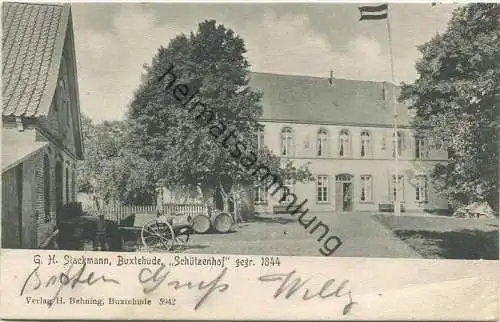 Buxtehude - Schützenhof G. H. Stackmann - Verlag H. Behning Buxtehude gel. 1905
