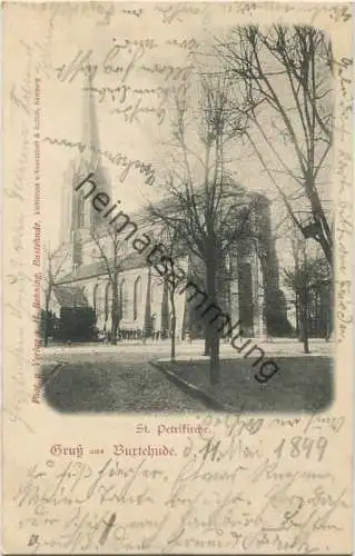 Buxtehude - St. Petrikirche - Phot. und Verlag H. Behning Buxtehude gel. 1899