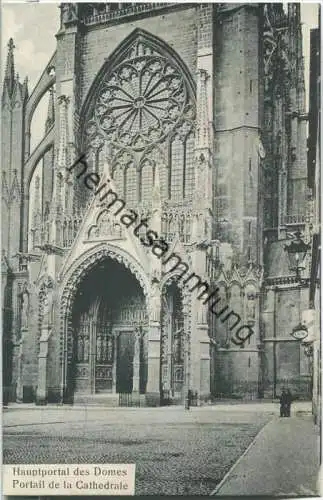 Metz - Hauptportal des Doms - La Cathedrale - Verlag Photo-Hall Metz