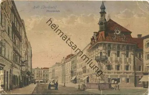 Ried (Innkreis) - Hauptplatz - Verlag Ernst Ammering Ried - gel. 1915