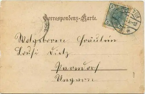 Wien XIX - Sieveringer Wallfahrtskapelle gel. 1903