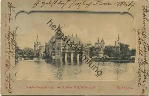 Budapest - Schloss Vajda-Hunyad - Verlag Divald Karoly Budapest gel. 1907