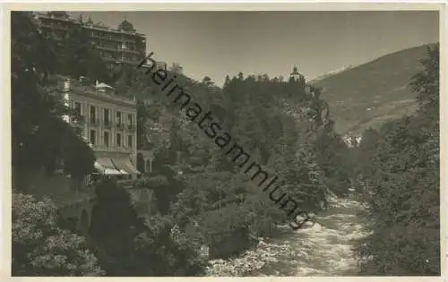 Meran - Passeggiata Gilf - Foto-AK - Verlag Leo Baehrendt Merano gel. 1927