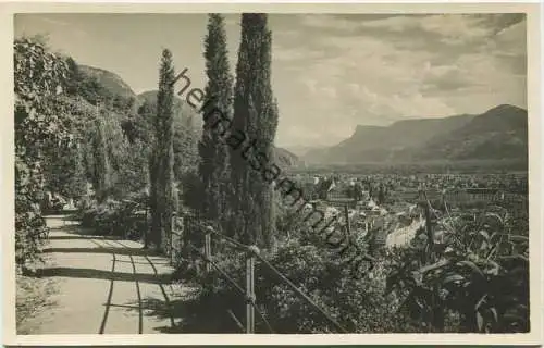 Meran - Passeggiata Tappeiner - Foto-AK 20er Jahre - Verlag Leo Baehrendt Merano