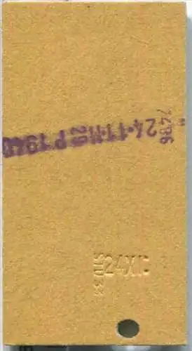 Fahrkarte - Stuttgart Hbf 18 nach Horb - Fahrkarte 2. Klasse 5,80 DM 1966