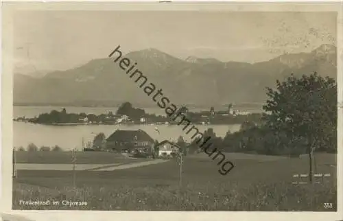Chiemsee - Fraueninsel - Foto-AK - Verlag Durner Prien gel. 1931