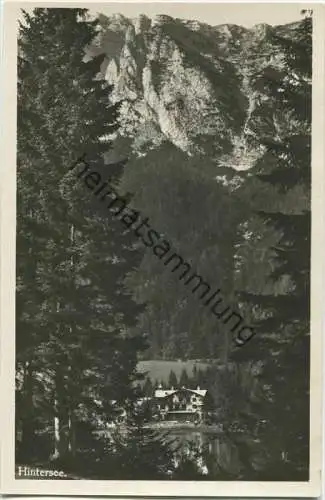 Berchtesgaden - Hintersee - Hotel Post - Foto-AK 20er Jahre - Verlag Philipp Krebs Dresden