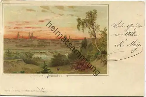 München - Verlag Wezel & Naumann Leipzig gel. 1898