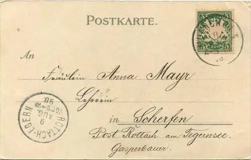 München - Lukaskirche - Isarlust - Maximilianeum - Verlag Männer & Kürschner München gel. 1898