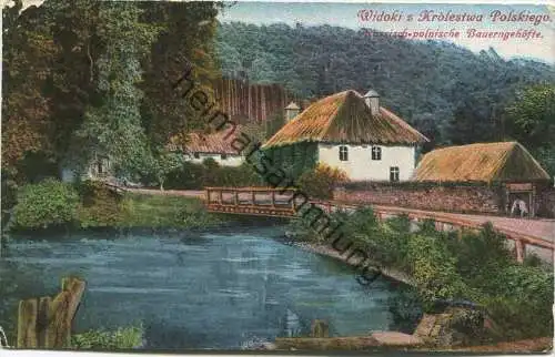 Widoki z Krolestwa Polskiego - Feldpost - Gebrauchsspuren gel. 1916