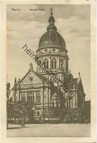 Mainz - Christus-Kirche - Feldpost gel. 1915