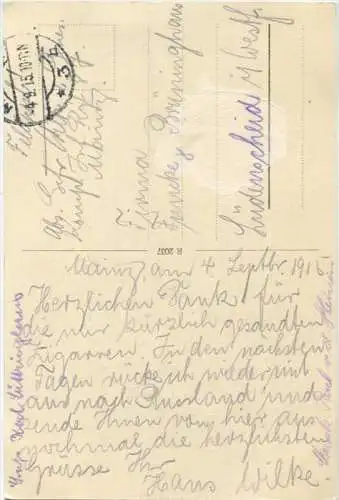 Mainz - Christus-Kirche - Feldpost gel. 1915