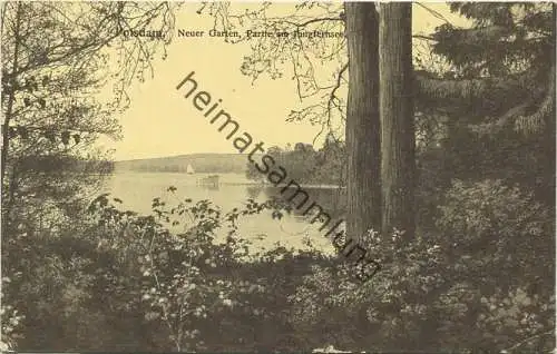 Potsdam - Neuer Garten - Partie am Jungfernsee - Feldpost gel. 1915