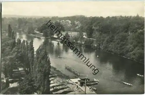 Halle/Saale - Blick vom Giebichenstein - Foto-Ansichtskarte - Verlag Straub & Fischer Meiningen