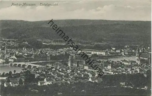 Pont-a-Mousson - Totalansicht - Verlag Willy Koehler Metz - Feldpost gel. 1915