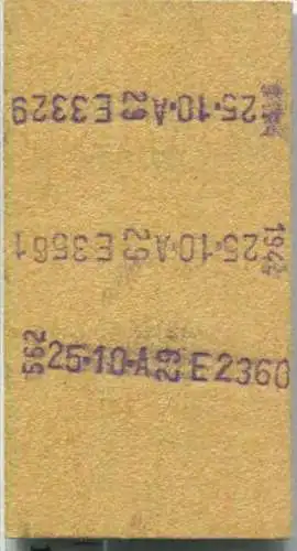 Wochenend Rückfahrkarte - Stuttgart Hbf 17 nach Friedrichshafen - Fahrkarte 2. Klasse 30,00 DM 1980