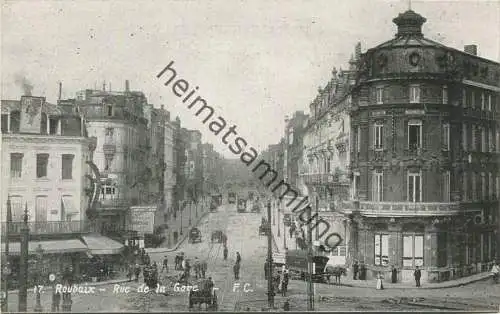 Roubaix - Rue de la Gare - Imp. F. Castelan Roubaix