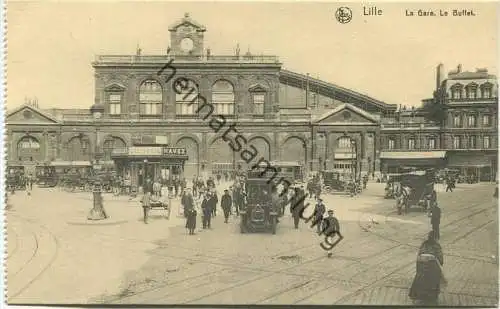 Lille - La Gare - Le Buffet - Rückseite beschrieben