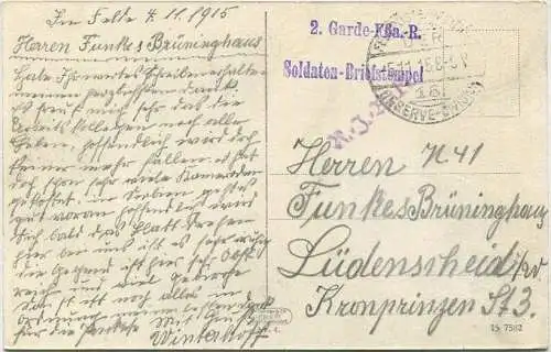 Laon - Le Quartier des Chenizelles - Verlag Dr. Trenkler & Co Leipzig - Feldpost gel. 1916