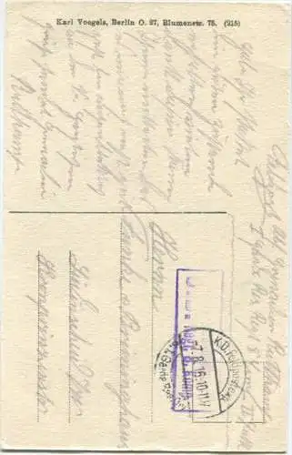 Dannevoux - Gedenkstein zur Erinnerung an die Belagerung von Verdun - Verlag Karl Voegels Berlin - Feldpost gel. 1916