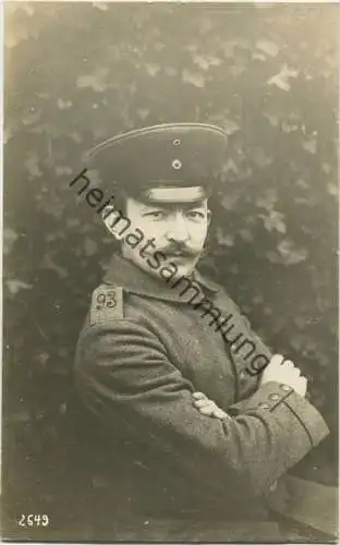 Soldat in Uniform - Foto-AK - Phot. Wassermann Charlottenburg - Rückseite beschrieben