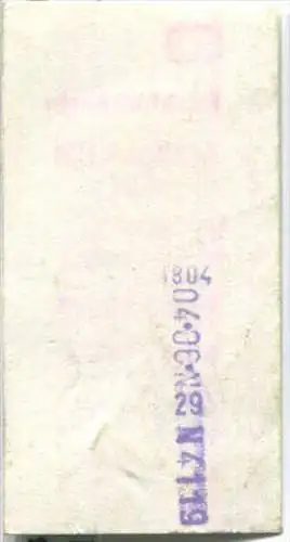 Rückfahrkarte - Stuttgart Hbf 27 nach Ditzingen - Fahrkarte 2. Klasse 3,60 DM 1977