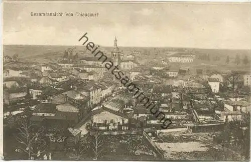 Thiaucourt - Gesamtansicht - Verlag Julius Berger Metz - Feldpost gel. 1916