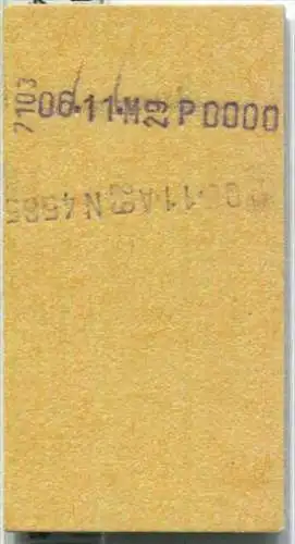 Fahrkarte Halber Preis - Stuttgart Hbf 7 nach Altbach oder Asperg - Fahrkarte 2. Klasse 0,90 DM 1976