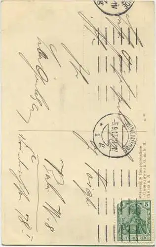 Swinemünde - Leuchtturm - Werbekarte Nettel Aufnahme mit Meyer's Doppel-Anastigmat F. 5. 4. gel. 1913