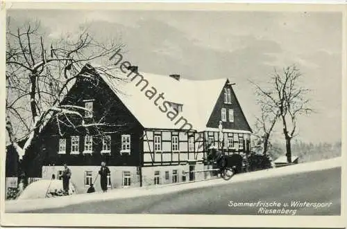 Riesengebirge - Riesenberg - Sommerfrische und Wintersport Gasthof Gustav Schädlich - Verlag Fr. Lindner Leipzig