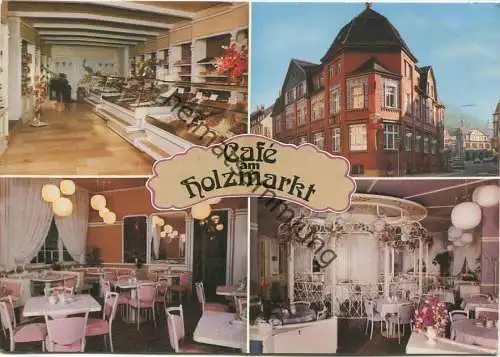 Kulmbach Klostergasse 12 - Cafe am Holzmarkt Inh. Franz Josef Griesenbrock - rückseitig Werbung - Verlag Gebr. Metz Tübi