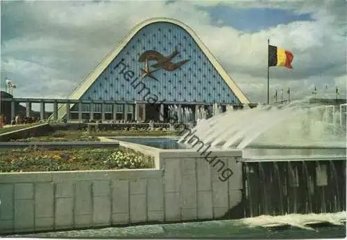 Bruxelles EXPO 1958 - Facade principale des grands Palais - Fassade der grossen Paläste