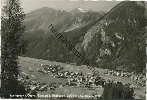 Umhausen - Blockkogel - Foto-AK Grossformat - Verlag Risch-Lau Bregenz gel. 1968