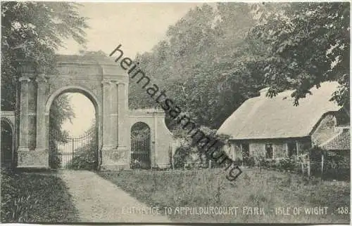 Isle of Wight - Entrance to Appuldurcourt Park 1906