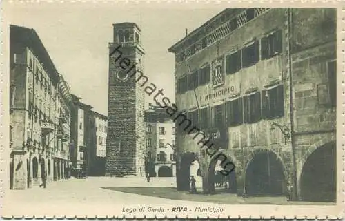 Riva - Municipio - Lago di Garda - Ediz. Ditta A. Pandini di G. De Lucia Brescia