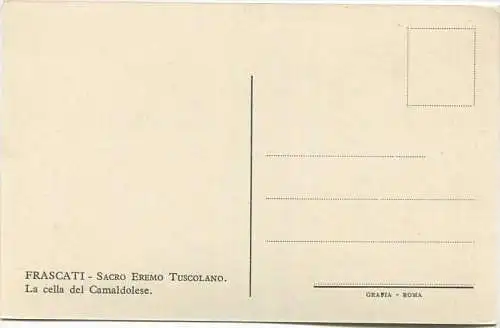 Frascati - Sacro Eremo Tuscolano - La cella del Camaldolese