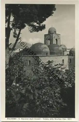 Palermo - S. Giovanni degli Eremiti - Veduta della Moschea - Fotografia - Foto-AK - Ediz. G. B. P.